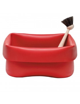 Normann Copenhagen Washing-up bowl red rubber with 