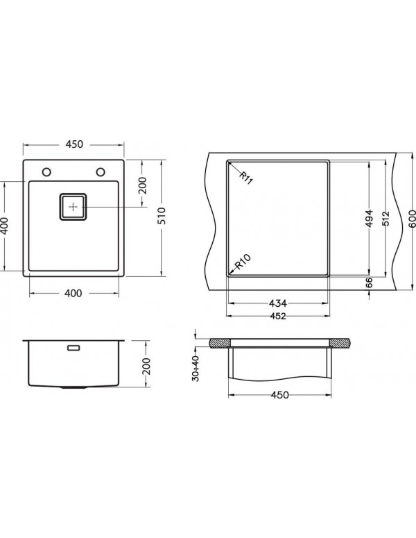 Alveus Stylux 10 dimenzije