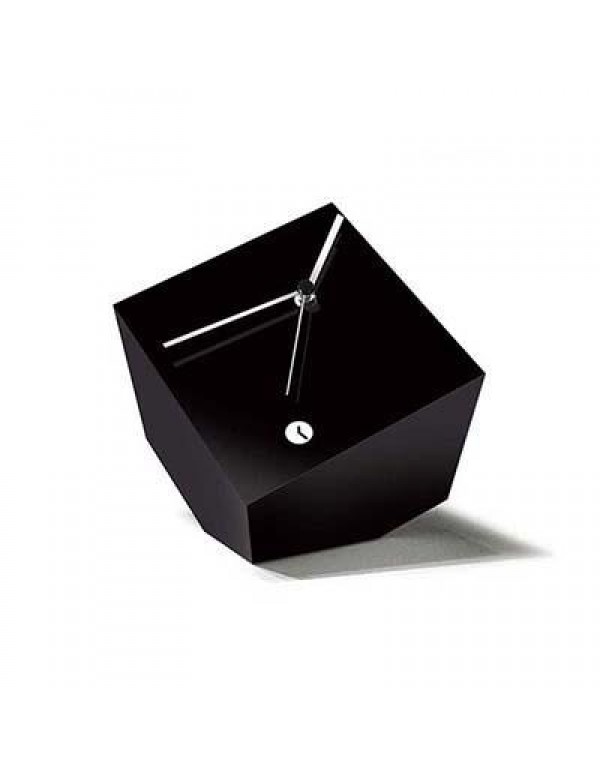 namizna ura Box, lakirana črno