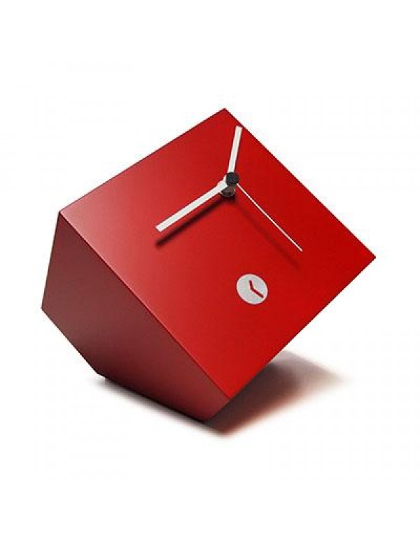 namizna ura Box, lakirana rdeče