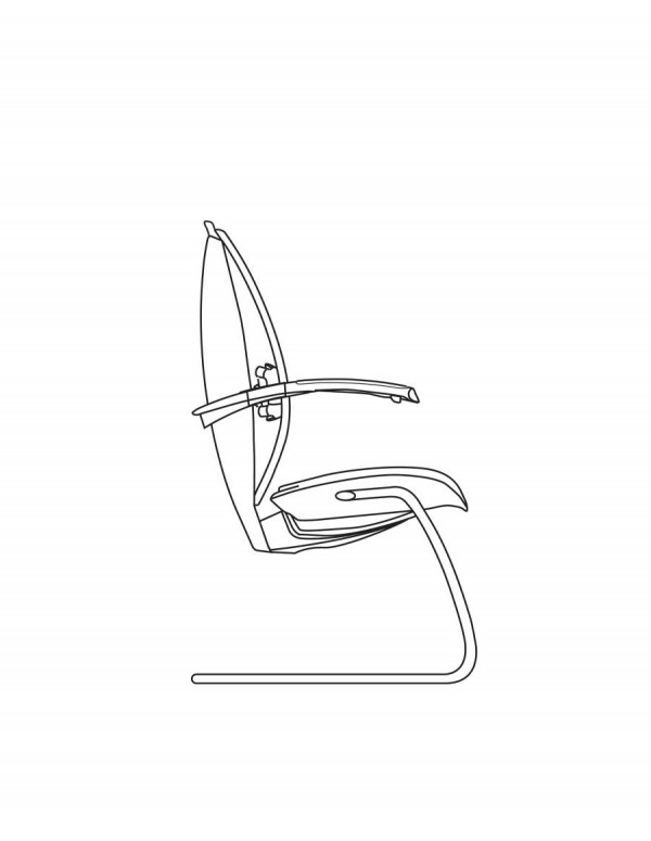 Xten waiting, conference chair by AresLine, Pininfarina