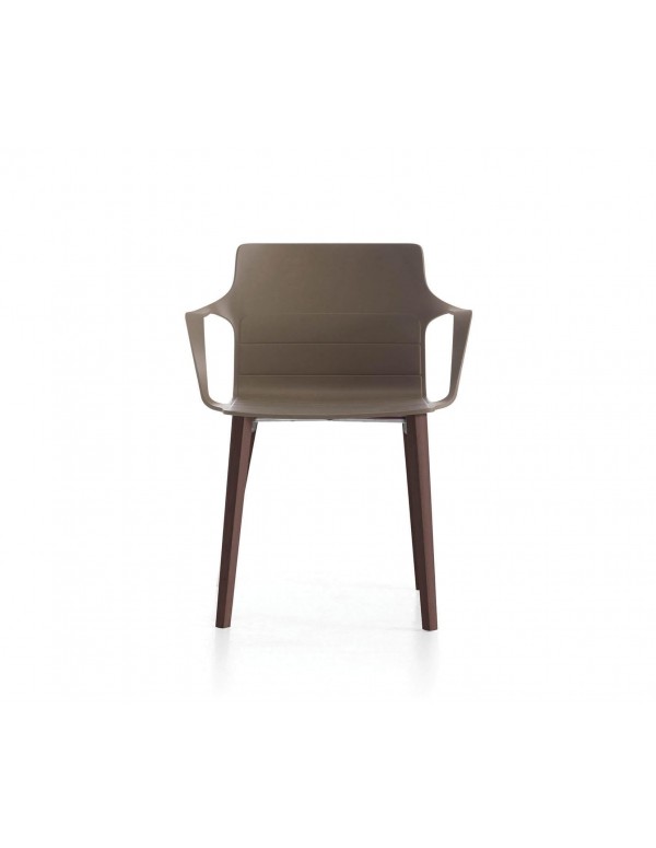 Kelly chair | Tortora shell, tinted oak base