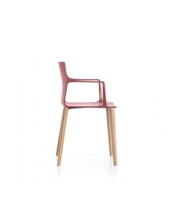 Kelly chair | Marsala shell, natural oak base