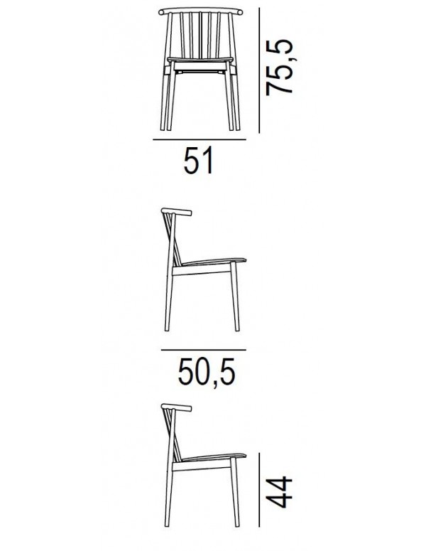 Tivoli chair by L'Abbate dimensions